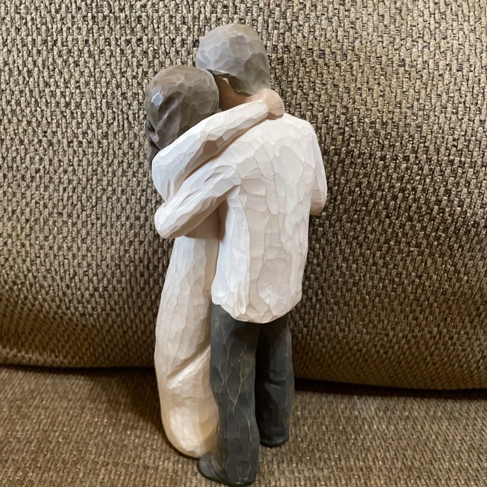 2003 “Promise” Romantic Embrace Sculpture by Willow Tree Marked Lordi 9” Tall - Picture 3 of 14